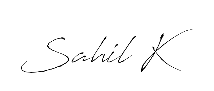 Here are the top 10 professional signature styles for the name Sahil K. These are the best autograph styles you can use for your name. Sahil K signature style 6 images and pictures png