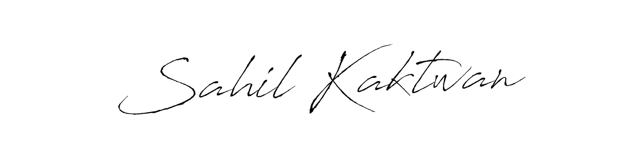 Create a beautiful signature design for name Sahil Kaktwan. With this signature (Antro_Vectra) fonts, you can make a handwritten signature for free. Sahil Kaktwan signature style 6 images and pictures png
