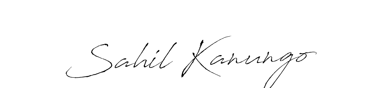 This is the best signature style for the Sahil Kanungo name. Also you like these signature font (Antro_Vectra). Mix name signature. Sahil Kanungo signature style 6 images and pictures png