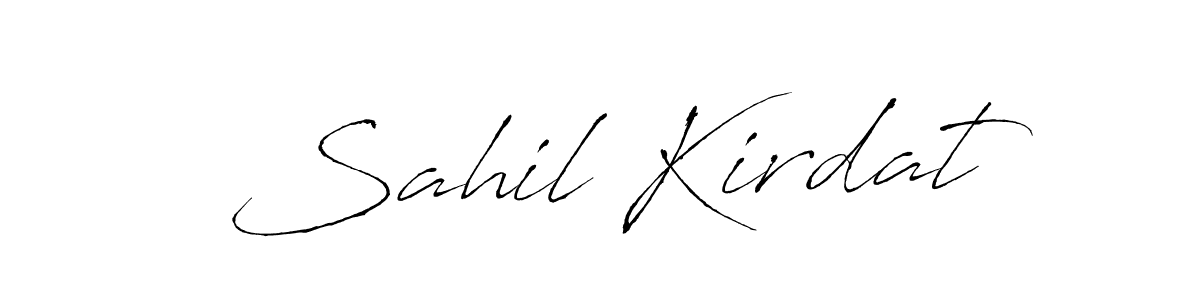 Similarly Antro_Vectra is the best handwritten signature design. Signature creator online .You can use it as an online autograph creator for name Sahil Kirdat. Sahil Kirdat signature style 6 images and pictures png