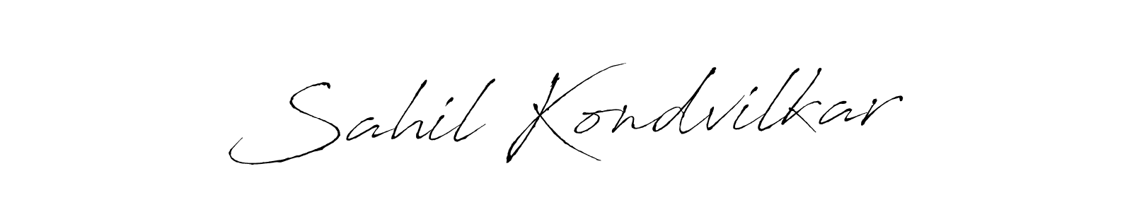 Use a signature maker to create a handwritten signature online. With this signature software, you can design (Antro_Vectra) your own signature for name Sahil Kondvilkar. Sahil Kondvilkar signature style 6 images and pictures png