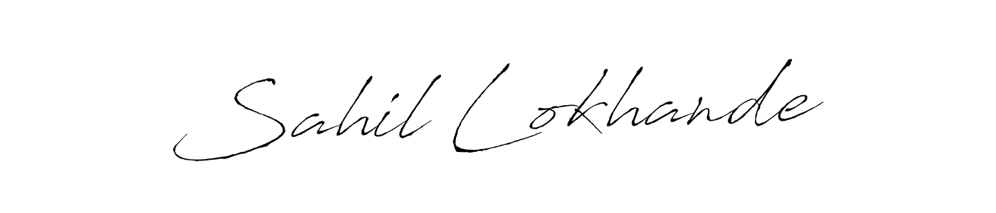 Make a beautiful signature design for name Sahil Lokhande. Use this online signature maker to create a handwritten signature for free. Sahil Lokhande signature style 6 images and pictures png