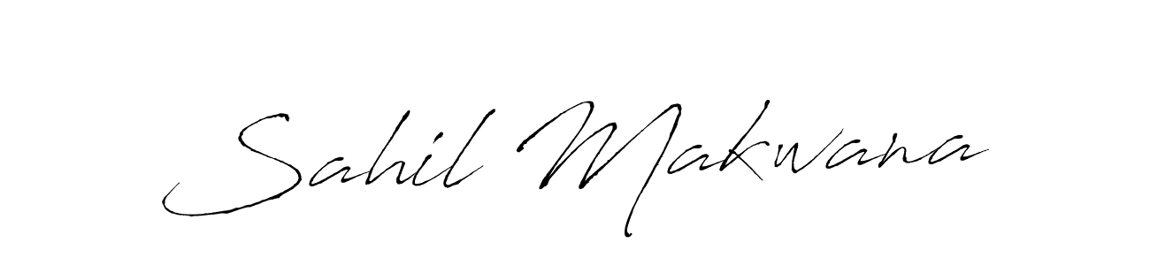 You should practise on your own different ways (Antro_Vectra) to write your name (Sahil Makwana) in signature. don't let someone else do it for you. Sahil Makwana signature style 6 images and pictures png