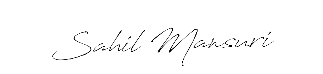 Similarly Antro_Vectra is the best handwritten signature design. Signature creator online .You can use it as an online autograph creator for name Sahil Mansuri. Sahil Mansuri signature style 6 images and pictures png