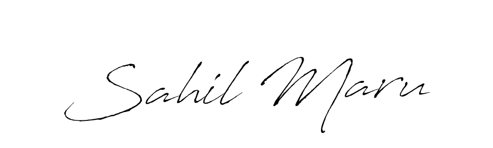 Once you've used our free online signature maker to create your best signature Antro_Vectra style, it's time to enjoy all of the benefits that Sahil Maru name signing documents. Sahil Maru signature style 6 images and pictures png