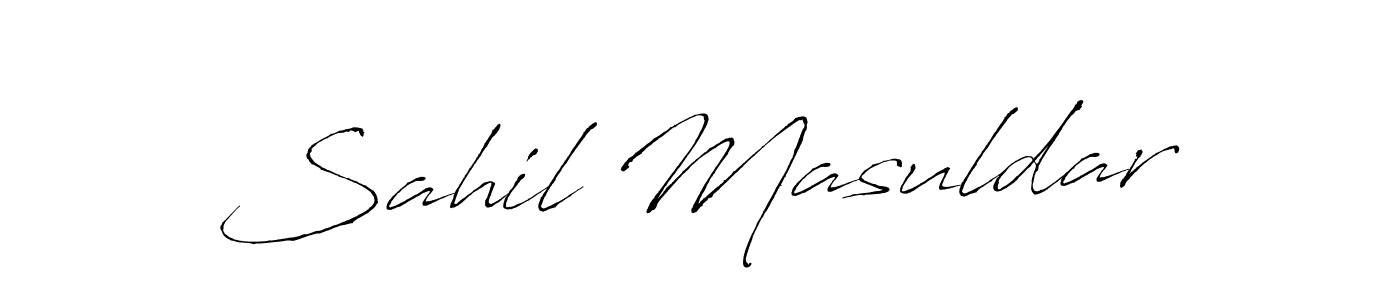 It looks lik you need a new signature style for name Sahil Masuldar. Design unique handwritten (Antro_Vectra) signature with our free signature maker in just a few clicks. Sahil Masuldar signature style 6 images and pictures png