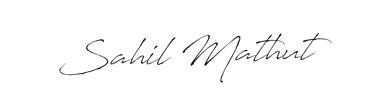 It looks lik you need a new signature style for name Sahil Mathut. Design unique handwritten (Antro_Vectra) signature with our free signature maker in just a few clicks. Sahil Mathut signature style 6 images and pictures png