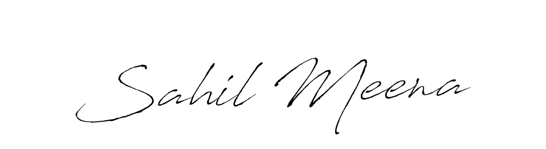 You should practise on your own different ways (Antro_Vectra) to write your name (Sahil Meena) in signature. don't let someone else do it for you. Sahil Meena signature style 6 images and pictures png