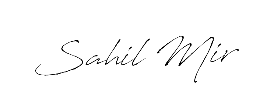 It looks lik you need a new signature style for name Sahil Mir. Design unique handwritten (Antro_Vectra) signature with our free signature maker in just a few clicks. Sahil Mir signature style 6 images and pictures png