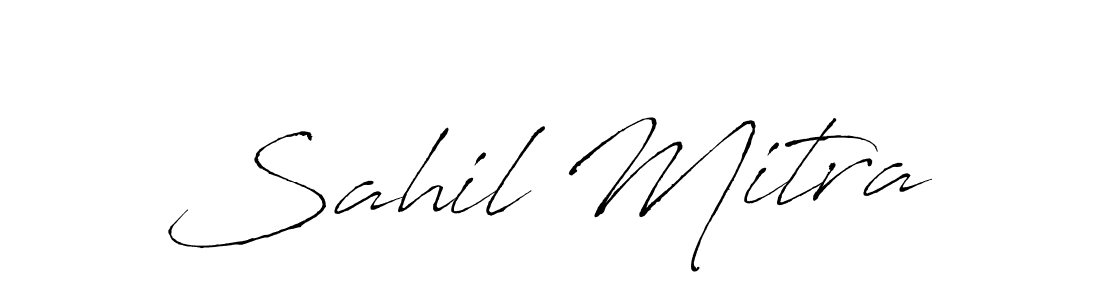 The best way (Antro_Vectra) to make a short signature is to pick only two or three words in your name. The name Sahil Mitra include a total of six letters. For converting this name. Sahil Mitra signature style 6 images and pictures png