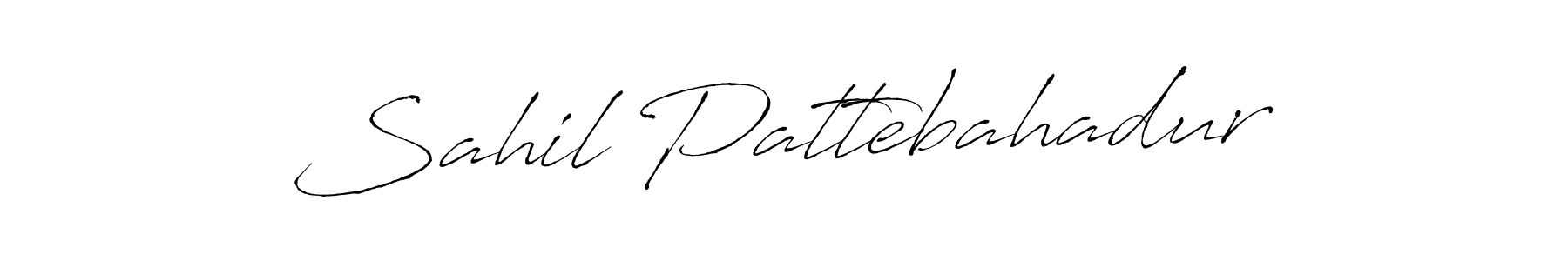 The best way (Antro_Vectra) to make a short signature is to pick only two or three words in your name. The name Sahil Pattebahadur include a total of six letters. For converting this name. Sahil Pattebahadur signature style 6 images and pictures png