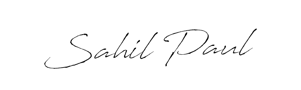 Design your own signature with our free online signature maker. With this signature software, you can create a handwritten (Antro_Vectra) signature for name Sahil Paul. Sahil Paul signature style 6 images and pictures png