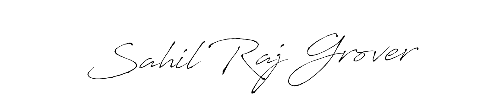 Sahil Raj Grover stylish signature style. Best Handwritten Sign (Antro_Vectra) for my name. Handwritten Signature Collection Ideas for my name Sahil Raj Grover. Sahil Raj Grover signature style 6 images and pictures png