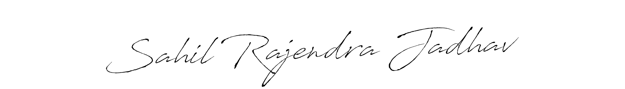 Make a beautiful signature design for name Sahil Rajendra Jadhav. With this signature (Antro_Vectra) style, you can create a handwritten signature for free. Sahil Rajendra Jadhav signature style 6 images and pictures png