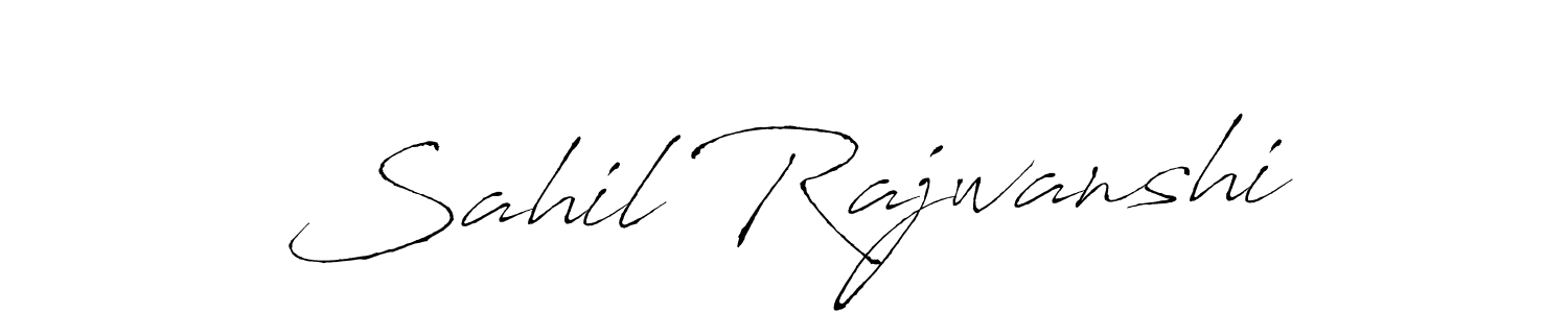 It looks lik you need a new signature style for name Sahil Rajwanshi. Design unique handwritten (Antro_Vectra) signature with our free signature maker in just a few clicks. Sahil Rajwanshi signature style 6 images and pictures png