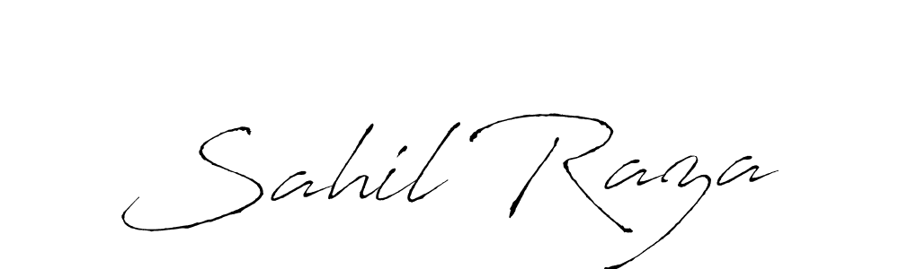 Design your own signature with our free online signature maker. With this signature software, you can create a handwritten (Antro_Vectra) signature for name Sahil Raza. Sahil Raza signature style 6 images and pictures png