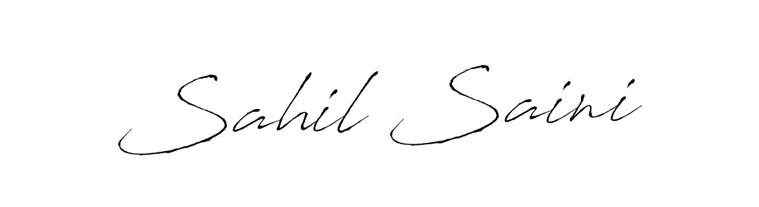 How to make Sahil Saini signature? Antro_Vectra is a professional autograph style. Create handwritten signature for Sahil Saini name. Sahil Saini signature style 6 images and pictures png