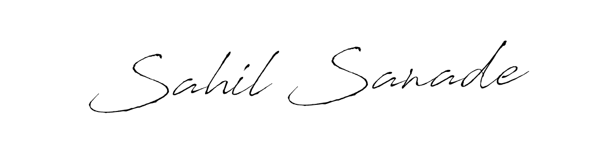 Create a beautiful signature design for name Sahil Sanade. With this signature (Antro_Vectra) fonts, you can make a handwritten signature for free. Sahil Sanade signature style 6 images and pictures png