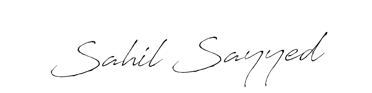 Also we have Sahil Sayyed name is the best signature style. Create professional handwritten signature collection using Antro_Vectra autograph style. Sahil Sayyed signature style 6 images and pictures png