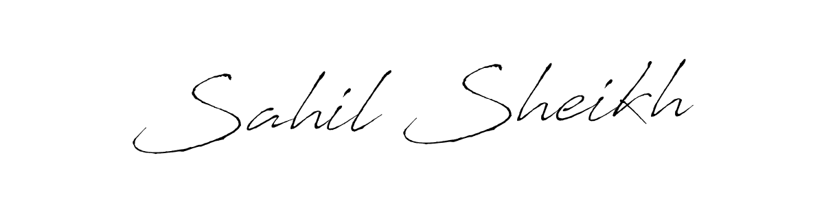 This is the best signature style for the Sahil Sheikh name. Also you like these signature font (Antro_Vectra). Mix name signature. Sahil Sheikh signature style 6 images and pictures png