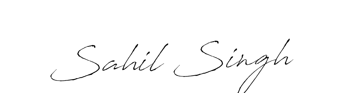 How to make Sahil Singh signature? Antro_Vectra is a professional autograph style. Create handwritten signature for Sahil Singh name. Sahil Singh signature style 6 images and pictures png