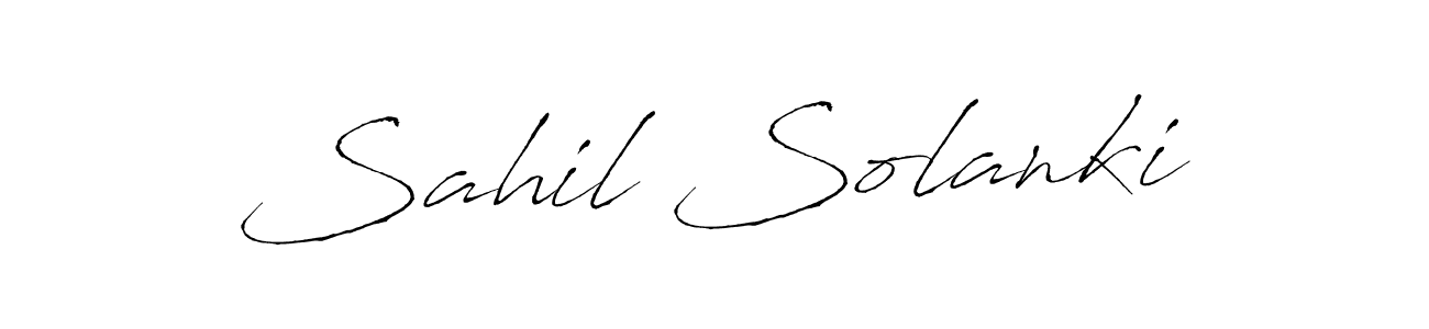 The best way (Antro_Vectra) to make a short signature is to pick only two or three words in your name. The name Sahil Solanki include a total of six letters. For converting this name. Sahil Solanki signature style 6 images and pictures png