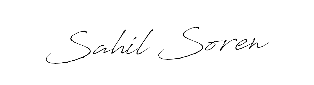 This is the best signature style for the Sahil Soren name. Also you like these signature font (Antro_Vectra). Mix name signature. Sahil Soren signature style 6 images and pictures png