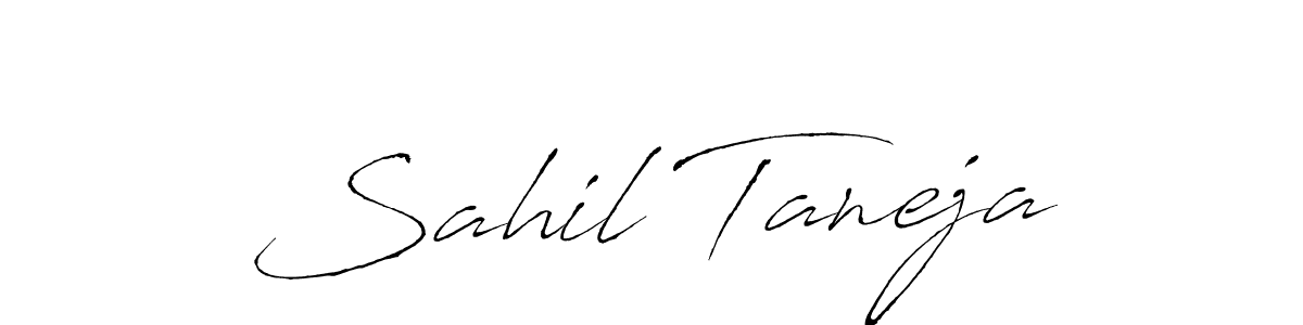 Use a signature maker to create a handwritten signature online. With this signature software, you can design (Antro_Vectra) your own signature for name Sahil Taneja. Sahil Taneja signature style 6 images and pictures png