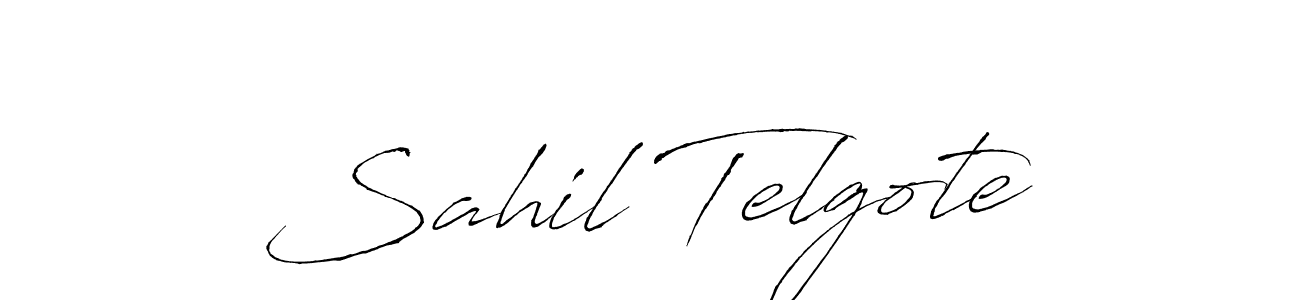 How to make Sahil Telgote signature? Antro_Vectra is a professional autograph style. Create handwritten signature for Sahil Telgote name. Sahil Telgote signature style 6 images and pictures png