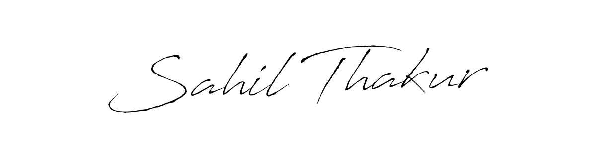 Design your own signature with our free online signature maker. With this signature software, you can create a handwritten (Antro_Vectra) signature for name Sahil Thakur. Sahil Thakur signature style 6 images and pictures png