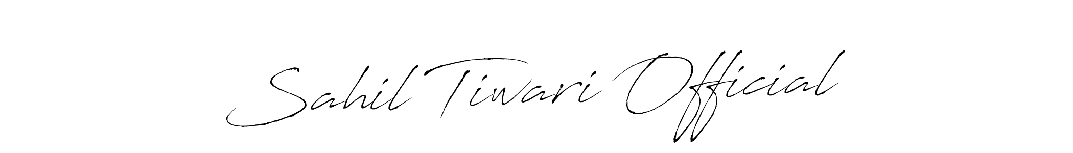 How to make Sahil Tiwari Official signature? Antro_Vectra is a professional autograph style. Create handwritten signature for Sahil Tiwari Official name. Sahil Tiwari Official signature style 6 images and pictures png