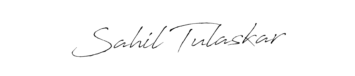 Antro_Vectra is a professional signature style that is perfect for those who want to add a touch of class to their signature. It is also a great choice for those who want to make their signature more unique. Get Sahil Tulaskar name to fancy signature for free. Sahil Tulaskar signature style 6 images and pictures png