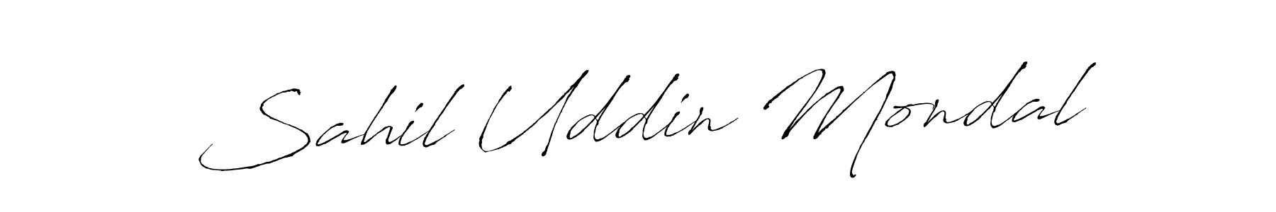 Also we have Sahil Uddin Mondal name is the best signature style. Create professional handwritten signature collection using Antro_Vectra autograph style. Sahil Uddin Mondal signature style 6 images and pictures png