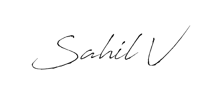 Make a short Sahil V signature style. Manage your documents anywhere anytime using Antro_Vectra. Create and add eSignatures, submit forms, share and send files easily. Sahil V signature style 6 images and pictures png