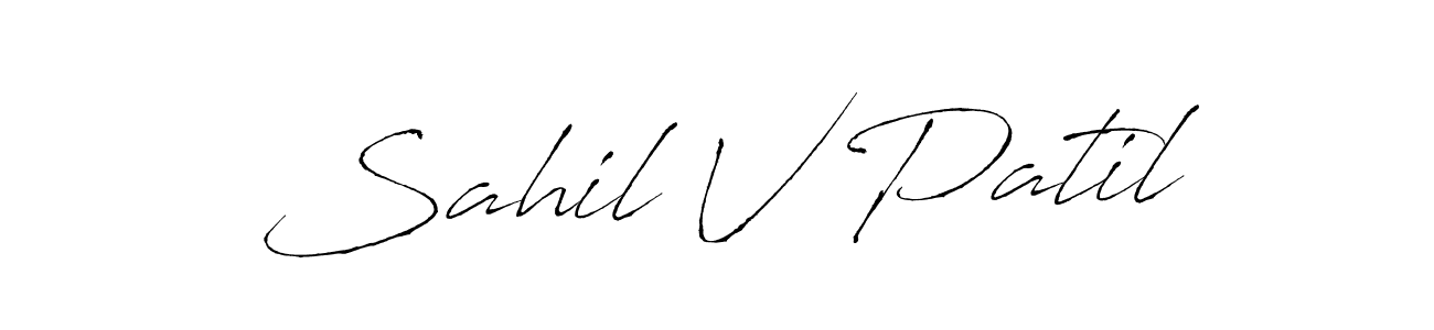 You should practise on your own different ways (Antro_Vectra) to write your name (Sahil V Patil) in signature. don't let someone else do it for you. Sahil V Patil signature style 6 images and pictures png