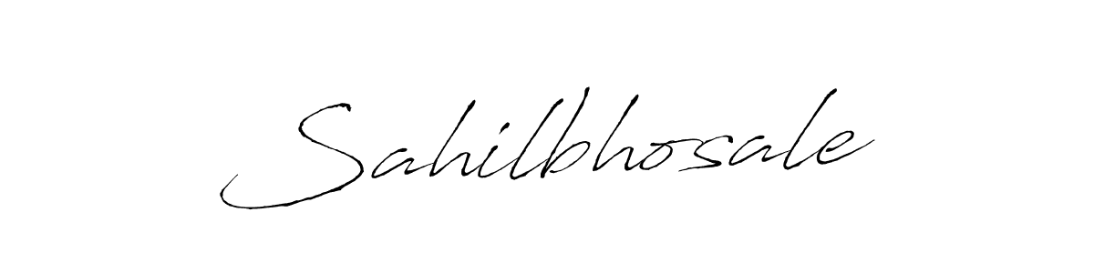 Design your own signature with our free online signature maker. With this signature software, you can create a handwritten (Antro_Vectra) signature for name Sahilbhosale. Sahilbhosale signature style 6 images and pictures png