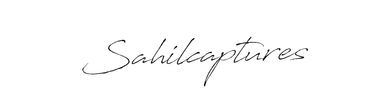 Use a signature maker to create a handwritten signature online. With this signature software, you can design (Antro_Vectra) your own signature for name Sahilcaptures. Sahilcaptures signature style 6 images and pictures png