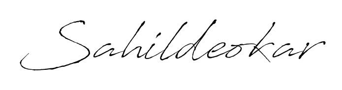 See photos of Sahildeokar official signature. Check more albums & portfolios. Read reviews & check more about Antro_Vectra font. Sahildeokar signature style 6 images and pictures png
