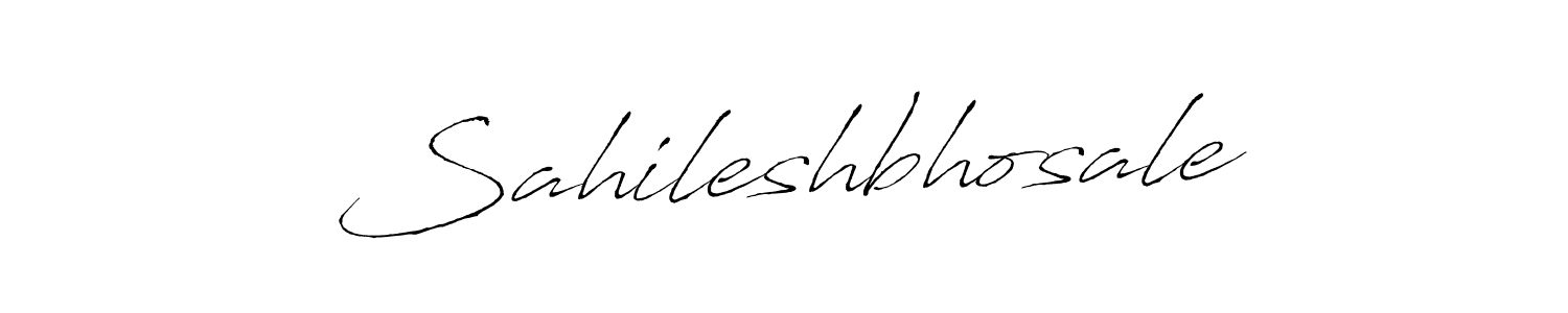 Design your own signature with our free online signature maker. With this signature software, you can create a handwritten (Antro_Vectra) signature for name Sahileshbhosale. Sahileshbhosale signature style 6 images and pictures png