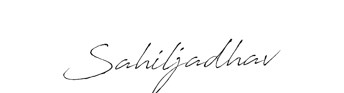 Use a signature maker to create a handwritten signature online. With this signature software, you can design (Antro_Vectra) your own signature for name Sahiljadhav. Sahiljadhav signature style 6 images and pictures png
