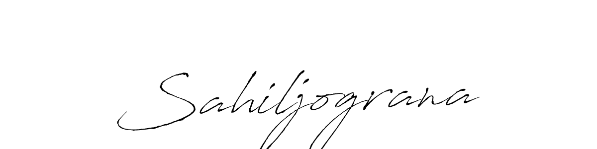 The best way (Antro_Vectra) to make a short signature is to pick only two or three words in your name. The name Sahiljograna include a total of six letters. For converting this name. Sahiljograna signature style 6 images and pictures png