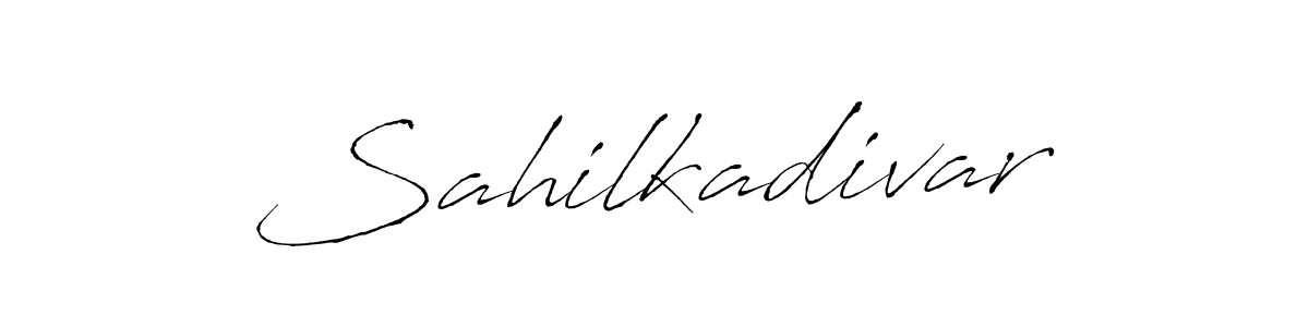 Use a signature maker to create a handwritten signature online. With this signature software, you can design (Antro_Vectra) your own signature for name Sahilkadivar. Sahilkadivar signature style 6 images and pictures png