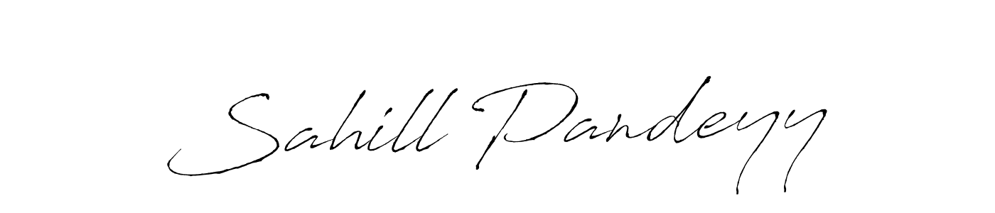 This is the best signature style for the Sahill Pandeyy name. Also you like these signature font (Antro_Vectra). Mix name signature. Sahill Pandeyy signature style 6 images and pictures png