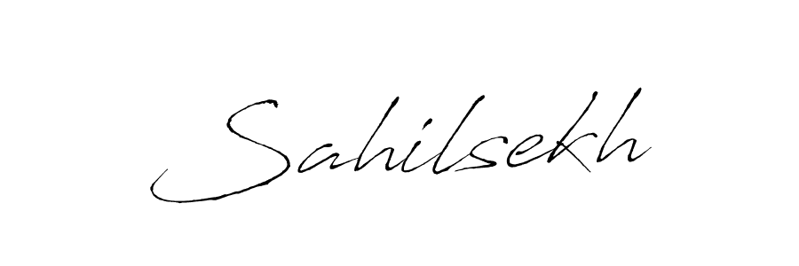 Also we have Sahilsekh name is the best signature style. Create professional handwritten signature collection using Antro_Vectra autograph style. Sahilsekh signature style 6 images and pictures png