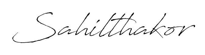 An effortless, minimalist signature concept for Sahilthakor using Antro_Vectra design. Clean lines that look great on any document. Sahilthakor signature style 6 images and pictures png