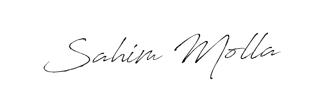 Sahim Molla stylish signature style. Best Handwritten Sign (Antro_Vectra) for my name. Handwritten Signature Collection Ideas for my name Sahim Molla. Sahim Molla signature style 6 images and pictures png