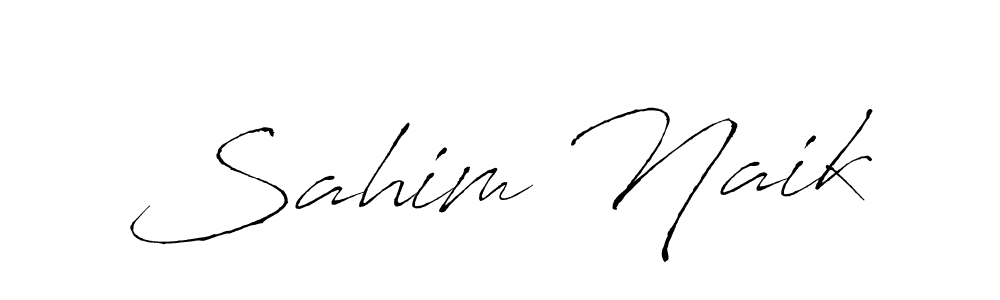 This is the best signature style for the Sahim Naik name. Also you like these signature font (Antro_Vectra). Mix name signature. Sahim Naik signature style 6 images and pictures png