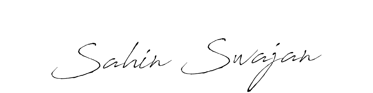 Also we have Sahin Swajan name is the best signature style. Create professional handwritten signature collection using Antro_Vectra autograph style. Sahin Swajan signature style 6 images and pictures png