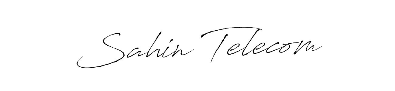 Make a beautiful signature design for name Sahin Telecom. Use this online signature maker to create a handwritten signature for free. Sahin Telecom signature style 6 images and pictures png