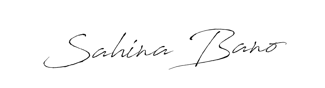Create a beautiful signature design for name Sahina Bano. With this signature (Antro_Vectra) fonts, you can make a handwritten signature for free. Sahina Bano signature style 6 images and pictures png